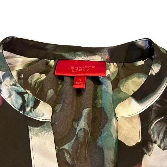 Jennifer Lopez Floral Long Sleeve Blouse | Women’s S - Picture 2 of 5
